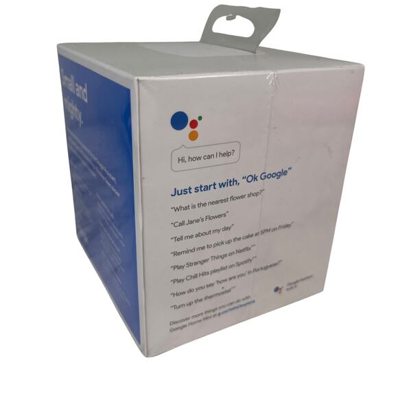 Google Home Mini Smart Speaker Google Assistant Chalk GA00210-US New - Picture 9 of 10